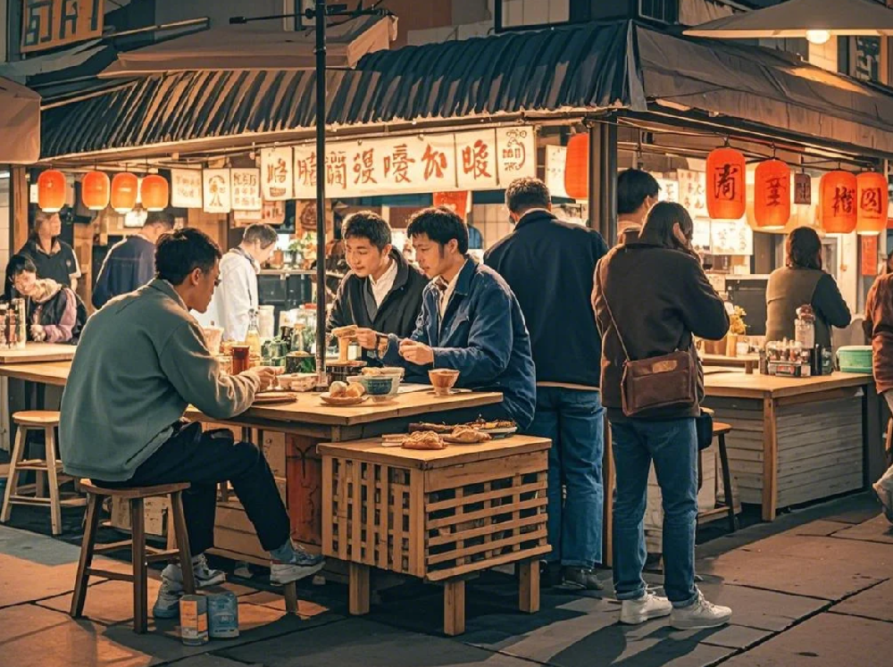 鄭州夜市品牌策劃：夜宵藍(lán)海突圍，凌晨3點還在排隊的動線設(shè)計
