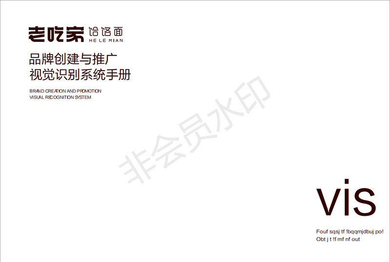 老吃家哈撈面餐飲VIS設(shè)計(jì)